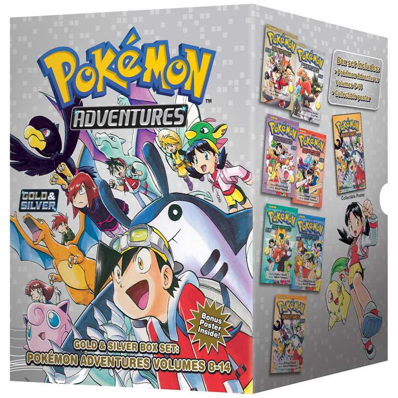 Pokémon Adventures Gold & Silver Box Set (Set Includes Vols. 8-14) by Hidenori Kusaka