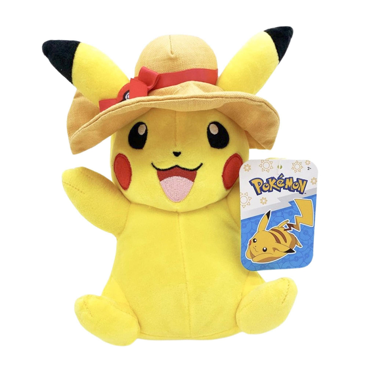 Pokemon Pikachu with Sun Hat 8-Inch Plush