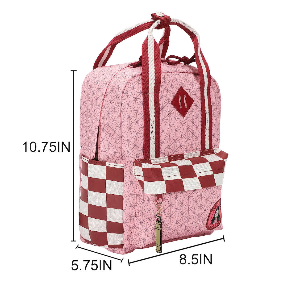 Demon Slayer Logo Canvas Women's Pink Mini Backpack